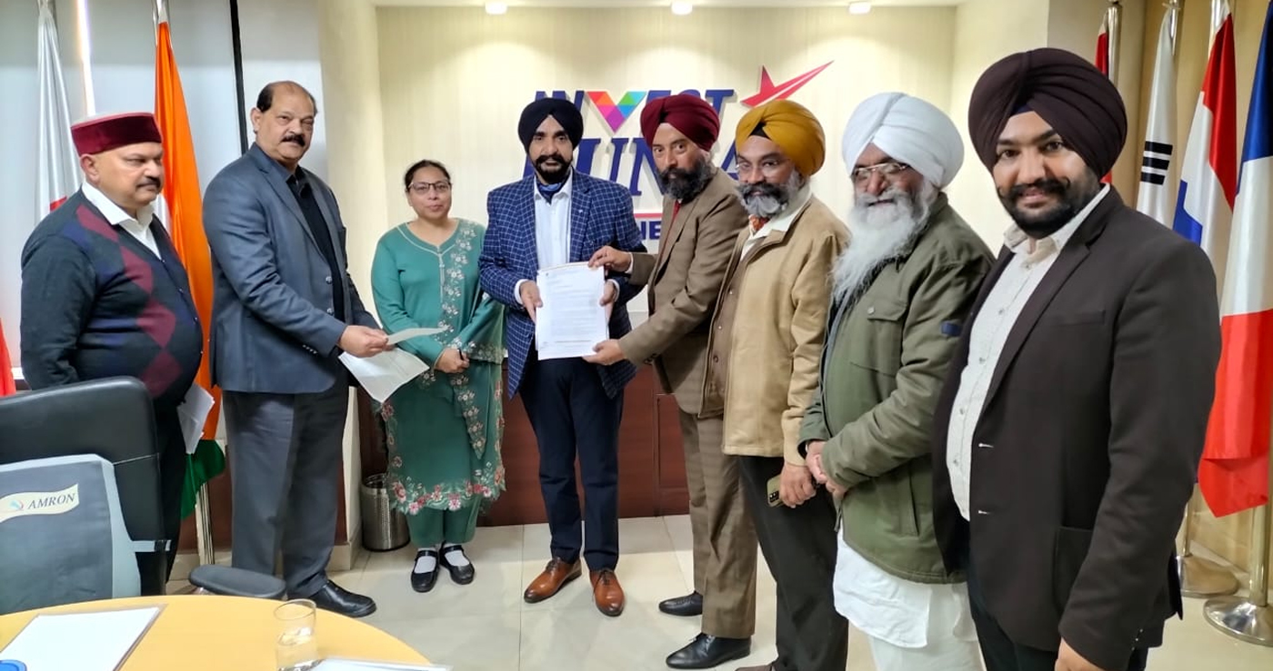 Industrialists meeting with the officials of the Department of Industry